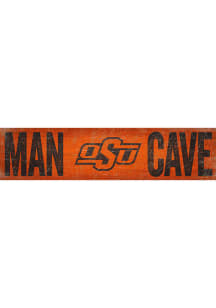 Oklahoma State Cowboys Man Cave 6x24 Sign