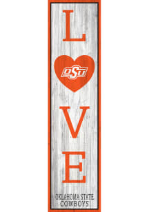 Oklahoma State Cowboys 24 Inch Love Leaner Sign