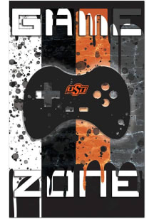 Oklahoma State Cowboys Grunge Game Zone Sign