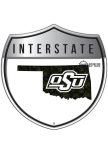 Oklahoma State Cowboys 24in OHT Camo Interstate Sign