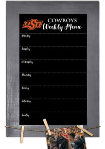 Oklahoma State Cowboys Weekly Chalkboard Picture Frame