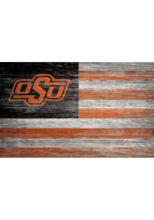 Oklahoma State Cowboys Distressed Flag Picture Frame