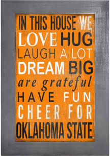 Oklahoma State Cowboys In This House Picture Frame