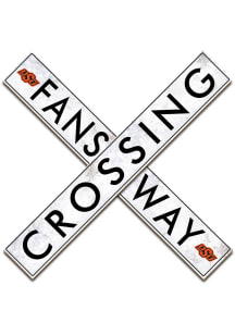 Oklahoma State Cowboys 24 Inch Fans Way Crossing Wall Art