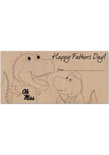 Ole Miss Rebels Fathers Day Coloring Sign