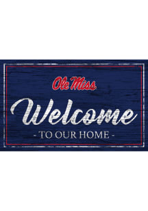 Ole Miss Rebels Welcome to our Home 6x12 Sign