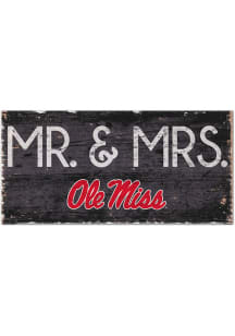 Ole Miss Rebels Mr and Mrs Sign