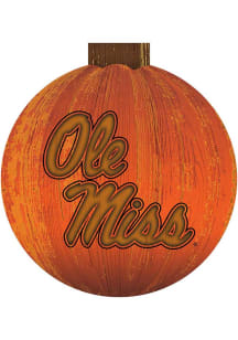 Ole Miss Rebels Halloween Pumpkin Sign