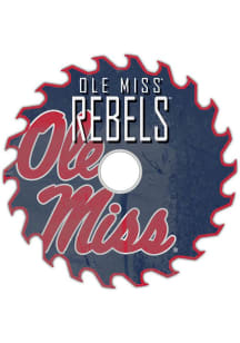 Ole Miss Rebels Rust Circular Saw Sign