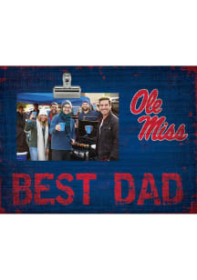 Ole Miss Rebels Best Dad Clip Picture Frame