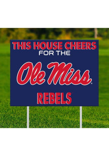 Ole Miss Rebels This House Cheers For Yard Sign