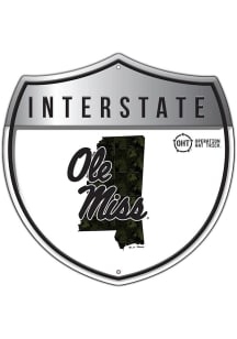 Ole Miss Rebels 12in OHT Camo Interstate Sign