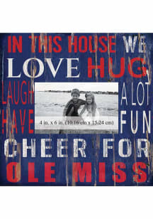 Ole Miss Rebels In This House 10x10 Picture Frame