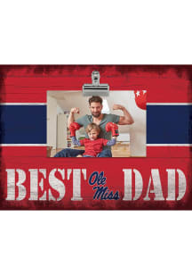 Ole Miss Rebels Best Dad Clip Picture Frame