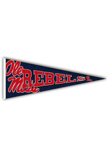 Ole Miss Rebels Wood Pennant Sign