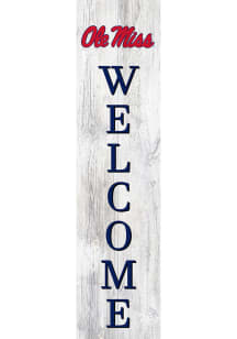 Ole Miss Rebels 24 Inch Welcome Leaner Sign