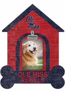 Ole Miss Rebels Dog Bone House Clip Picture Frame