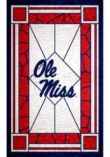 Ole Miss Rebels Stained Glass Sign