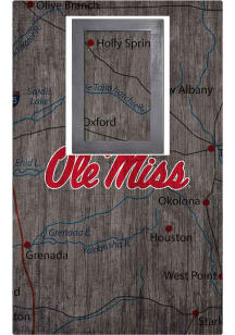Ole Miss Rebels City Map Sign