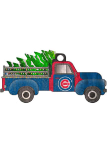 Chicago Cubs Christmas Truck Ornament