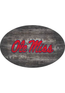 Ole Miss Rebels 46 Inch Distressed Wood Sign