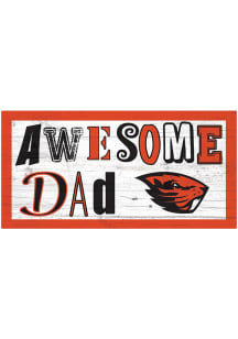 Oregon State Beavers Awesome Dad Sign