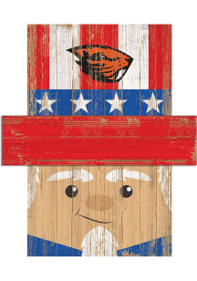 Oregon State Beavers Patriotic Head 6x5 Sign