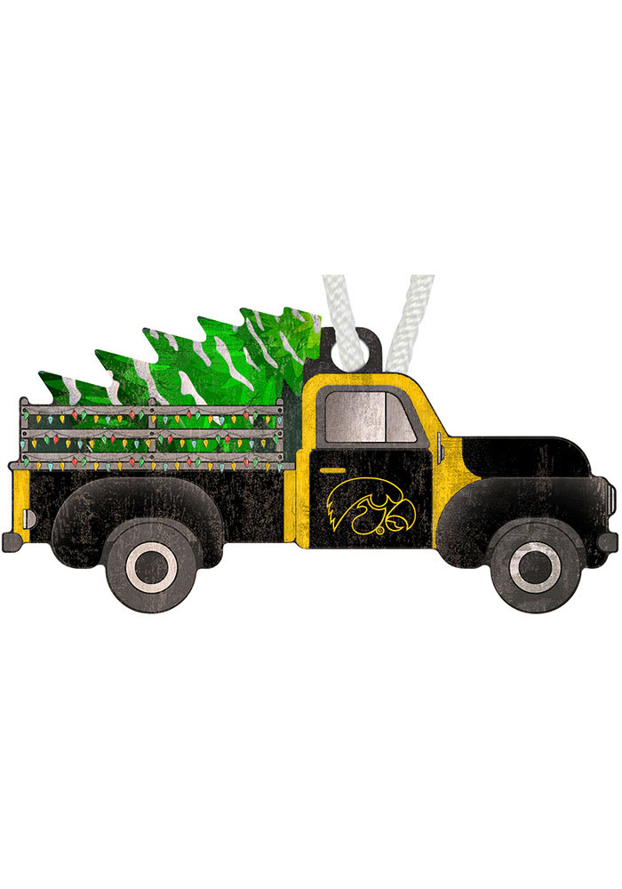 Iowa Hawkeyes Christmas Truck Ornament