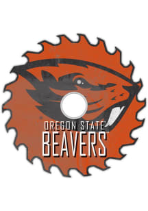 Oregon State Beavers Rust Circular Saw Sign