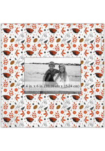 Oregon State Beavers Floral Pattern Picture Frame
