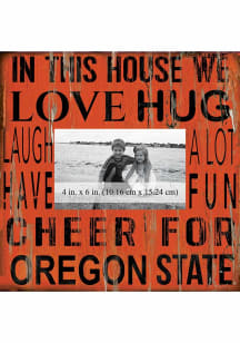 Oregon State Beavers In This House 10x10 Picture Frame