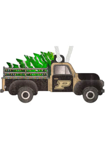 Gold Purdue Boilermakers Christmas Truck Ornament