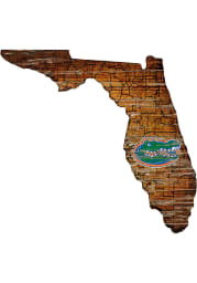 Florida Gators Distressed State 24 Inch Sign