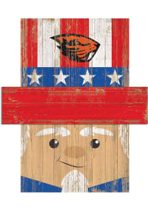 Oregon State Beavers Patriotic Head Sign