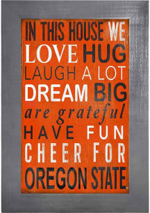 Oregon State Beavers In This House Picture Frame