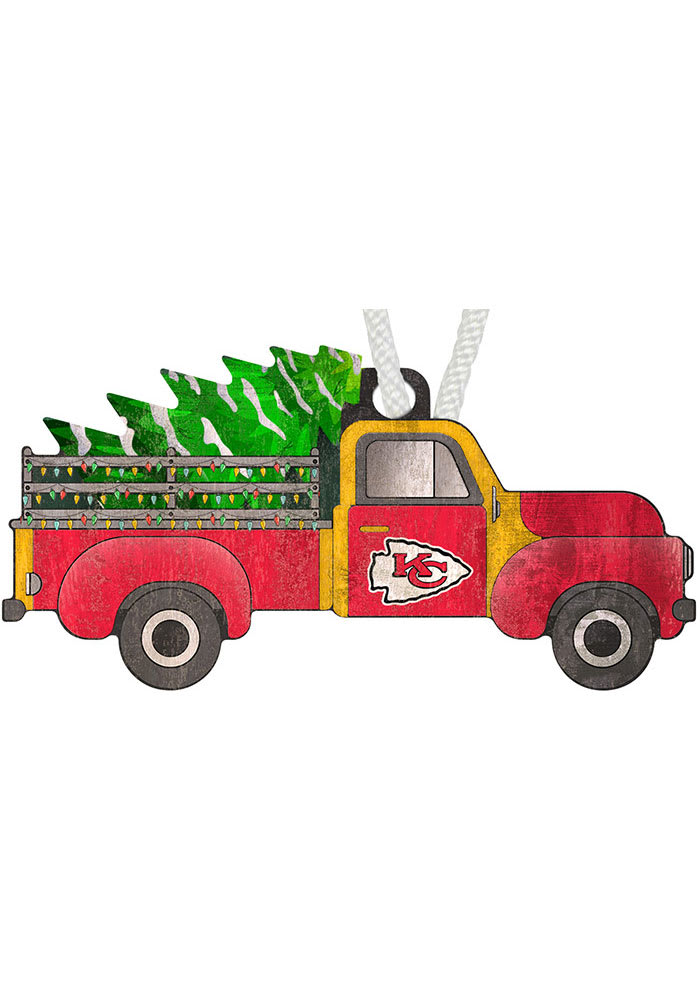Kansas City Chiefs Christmas Truck Ornament