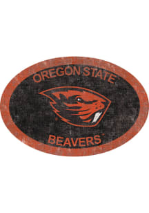 Oregon State Beavers 46 Inch Oval Team Sign