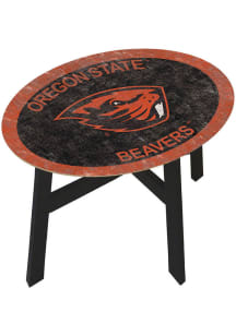 Oregon State Beavers Distressed Side Orange End Table