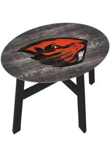 Oregon State Beavers Logo Heritage Side Orange End Table
