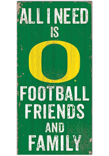 Oregon Ducks Football Friends and Family Sign - Green