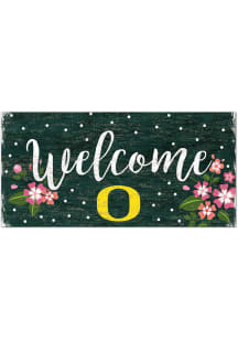 Oregon Ducks Welcome Floral Sign