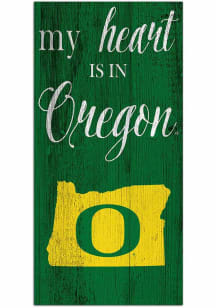 Oregon Ducks My Heart State Sign
