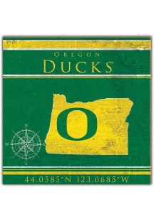 Oregon Ducks Coordinates Sign