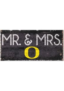 Oregon Ducks Mr and Mrs Sign