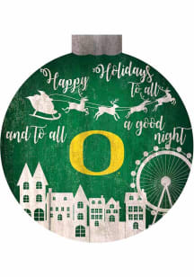 Oregon Ducks Christmas Village Sign