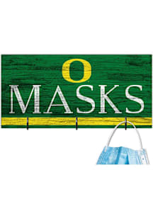 Oregon Ducks Team Color Mask Holder Sign - Green