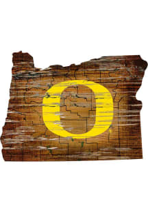 Oregon Ducks Mini Roadmap State Sign