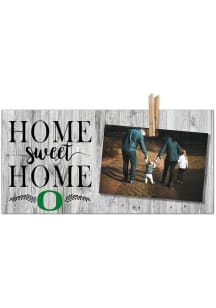 Oregon Ducks Home Sweet Home Clothespin Picture Frame