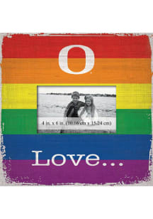 Oregon Ducks Love Pride Picture Frame