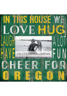 Oregon Ducks In This House 10x10 Picture Frame